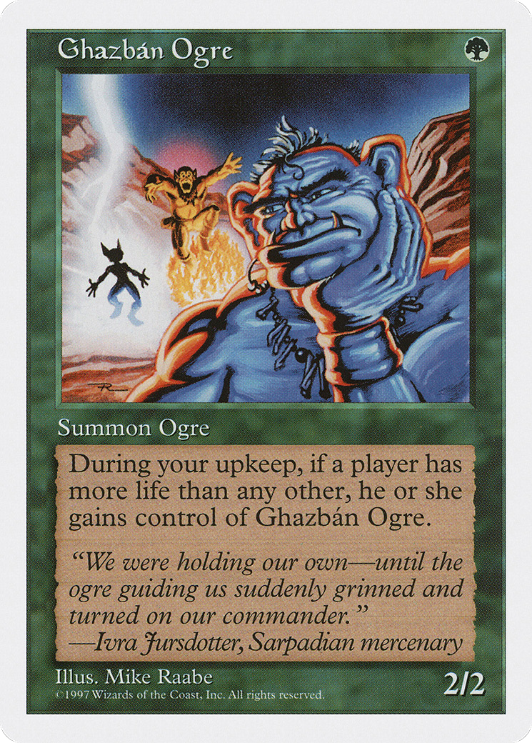 Ghazbán Ogre (5ED-298) - Fifth Edition - Premium MTG Single from Wizards of the Coast - Just $0.18! Shop now at Game Crave Tournament Store