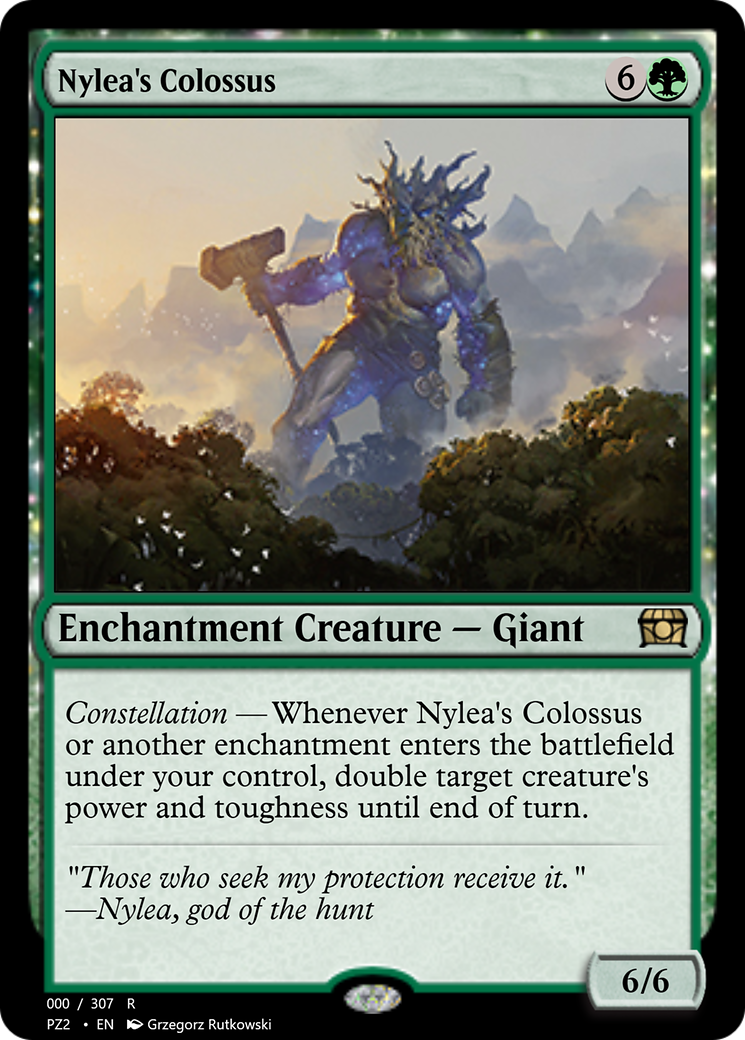 Nylea's Colossus (PZ2-70655) - Treasure Chest: (nyxtouched) Foil - Premium MTG Single from Wizards of the Coast - Just $0! Shop now at Game Crave Tournament Store
