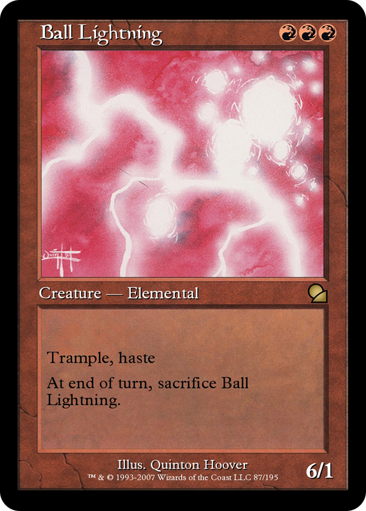 Ball Lightning (ME1-087) - Masters Edition - Premium MTG Single from Wizards of the Coast - Just $0! Shop now at Game Crave Tournament Store