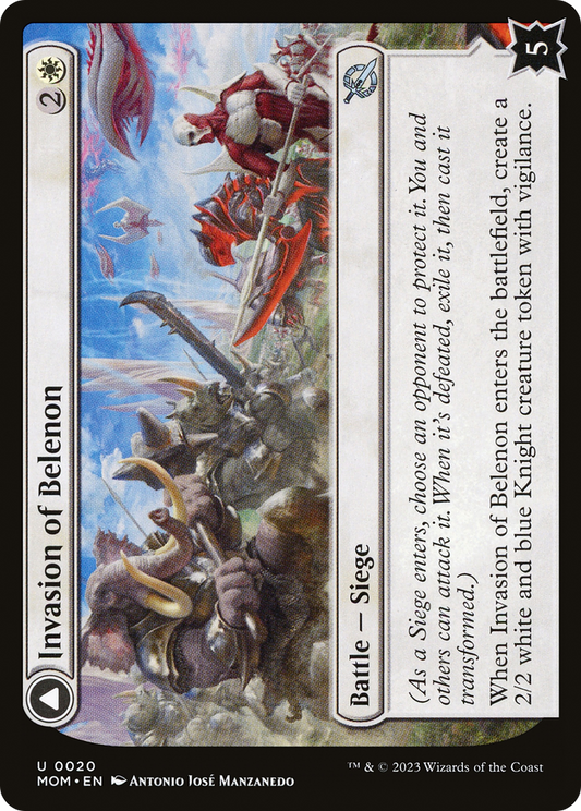 Invasion of Belenon // Belenon War Anthem (MOM-020) - March of the Machine - Premium MTG Single from Wizards of the Coast - Just $0.08! Shop now at Game Crave Tournament Store
