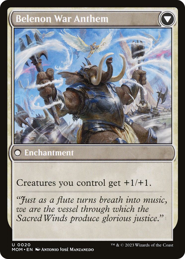 Invasion of Belenon // Belenon War Anthem (MOM-020) - March of the Machine - Premium MTG Single from Wizards of the Coast - Just $0.08! Shop now at Game Crave Tournament Store