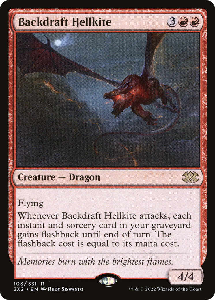 Backdraft Hellkite (2X2-103) - Double Masters 2022 - Premium MTG Single from Wizards of the Coast - Just $0.10! Shop now at Game Crave Tournament Store
