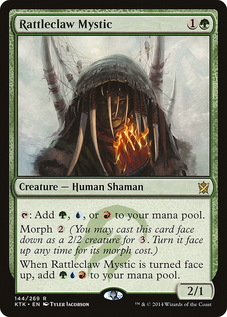 Rattleclaw Mystic (KTK-144) - Khans of Tarkir - Premium MTG Single from Wizards of the Coast - Just $0.17! Shop now at Game Crave Tournament Store