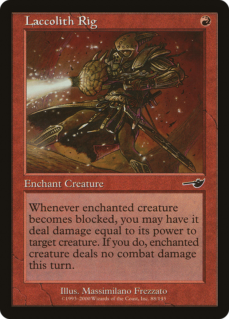 Laccolith Rig (NEM-088) - Nemesis - Premium MTG Single from Wizards of the Coast - Just $0.25! Shop now at Game Crave Tournament Store