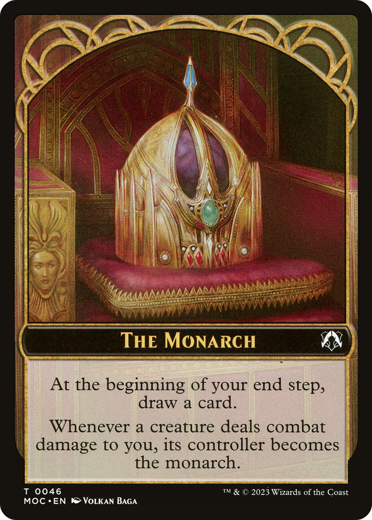 The Monarch (TMOC-046) - March of the Machine Commander Tokens - Premium MTG Single from Wizards of the Coast - Just $0! Shop now at Game Crave Tournament Store