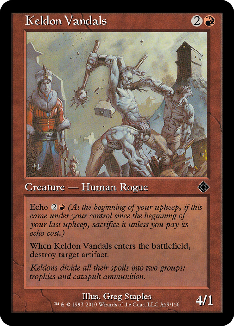 Keldon Vandals (TD0-A59) - Magic Online Theme Decks - Premium MTG Single from Wizards of the Coast - Just $0! Shop now at Game Crave Tournament Store