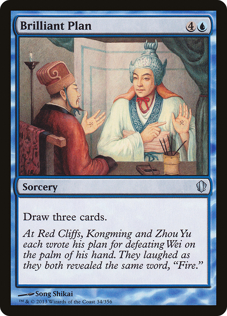Brilliant Plan (C13-034) - Commander 2013 - Premium MTG Single from Wizards of the Coast - Just $0.08! Shop now at Game Crave Tournament Store