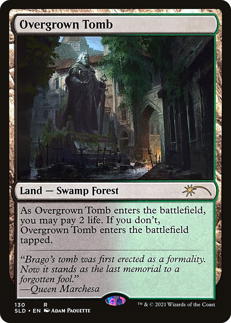 Overgrown Tomb (SLD-130) - Secret Lair Drop - Premium MTG Single from Wizards of the Coast - Just $12.78! Shop now at Game Crave Tournament Store