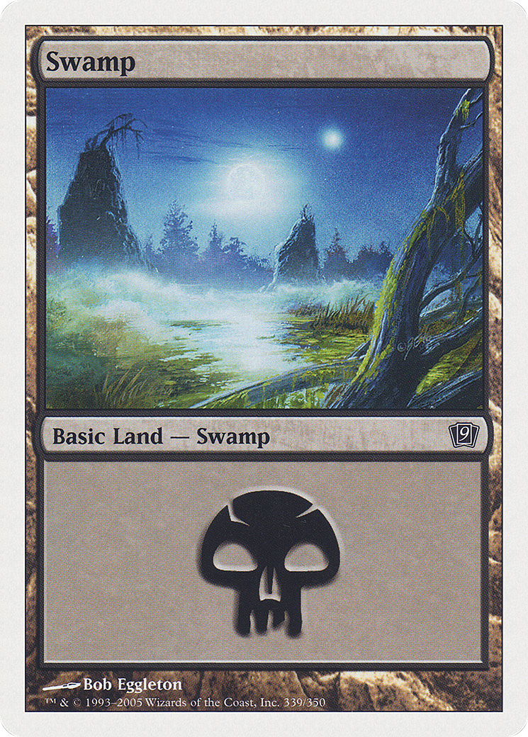 Swamp (9ED-339) - Ninth Edition - Premium MTG Single from Wizards of the Coast - Just $0.39! Shop now at Game Crave Tournament Store