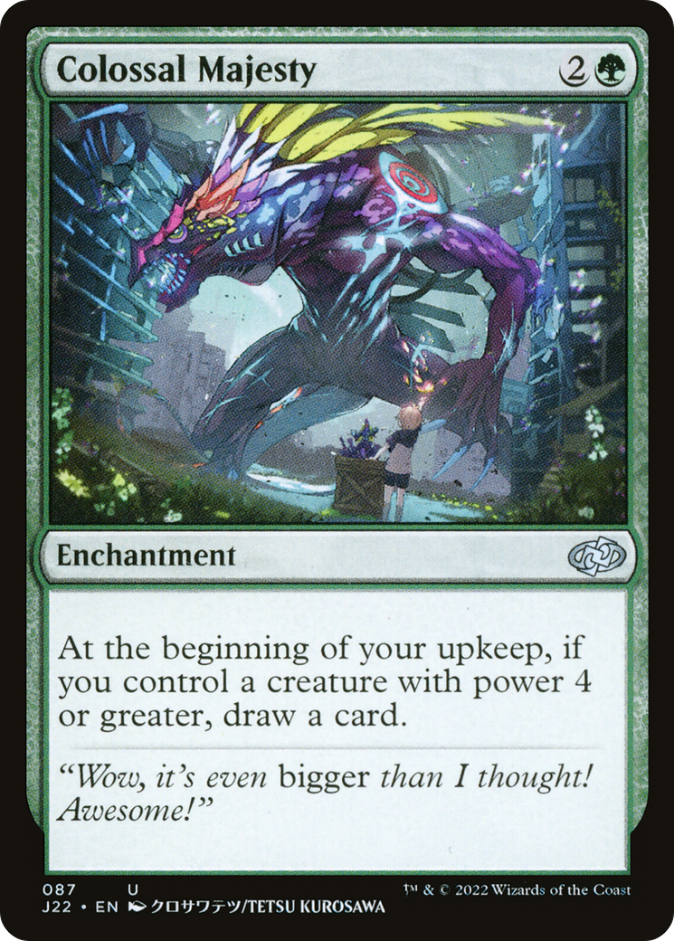Colossal Majesty (J22-087) - Jumpstart 2022 - Premium MTG Single from Wizards of the Coast - Just $0.79! Shop now at Game Crave Tournament Store