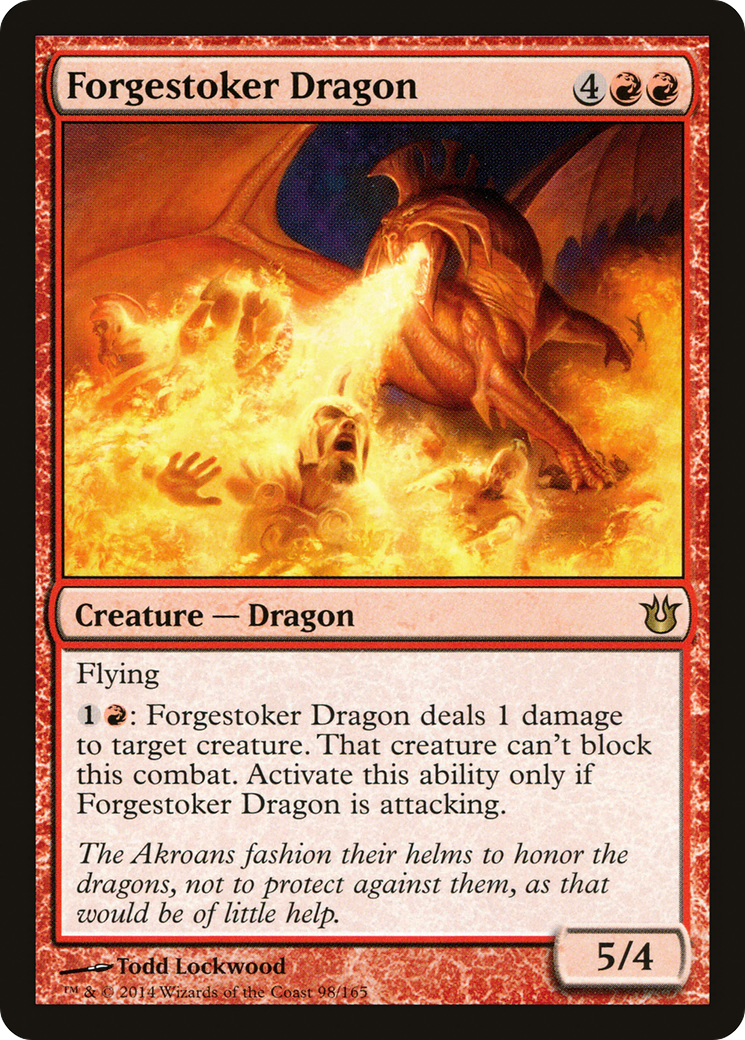 Forgestoker Dragon (BNG-098) - Born of the Gods Foil - Premium MTG Single from Wizards of the Coast - Just $0.33! Shop now at Game Crave Tournament Store