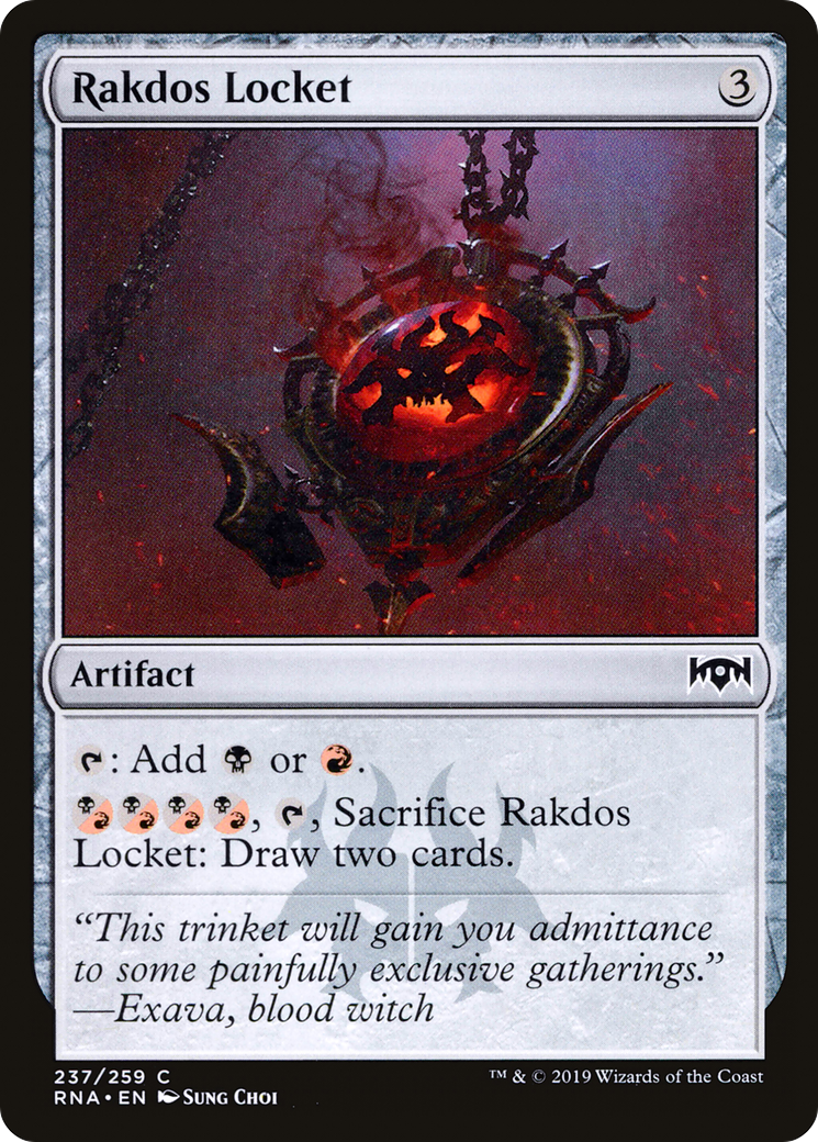 Rakdos Locket (RNA-237) - Ravnica Allegiance - Premium MTG Single from Wizards of the Coast - Just $0.08! Shop now at Game Crave Tournament Store
