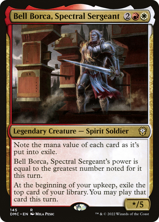 Bell Borca, Spectral Sergeant (DMC-145) - Dominaria United Commander - Premium MTG Single from Wizards of the Coast - Just $0.08! Shop now at Game Crave Tournament Store