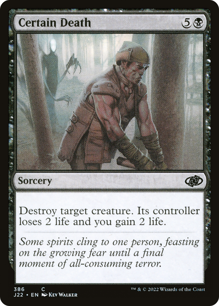Certain Death (J22-386) - Jumpstart 2022 - Premium MTG Single from Wizards of the Coast - Just $0.25! Shop now at Game Crave Tournament Store