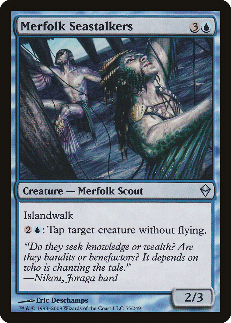 Merfolk Seastalkers (ZEN-055) - Zendikar Foil - Premium MTG Single from Wizards of the Coast - Just $0.08! Shop now at Game Crave Tournament Store