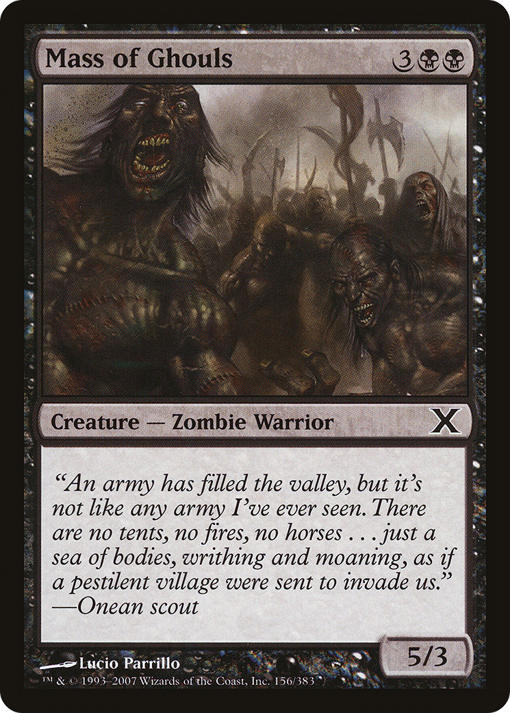 Mass of Ghouls (10E-156) - Tenth Edition Foil - Premium MTG Single from Wizards of the Coast - Just $0.28! Shop now at Game Crave Tournament Store