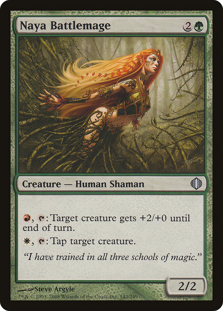 Naya Battlemage (ALA-142) - Shards of Alara - Premium MTG Single from Wizards of the Coast - Just $0.08! Shop now at Game Crave Tournament Store
