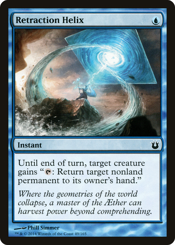 Retraction Helix (BNG-049) - Born of the Gods Foil - Premium MTG Single from Wizards of the Coast - Just $2.98! Shop now at Game Crave Tournament Store