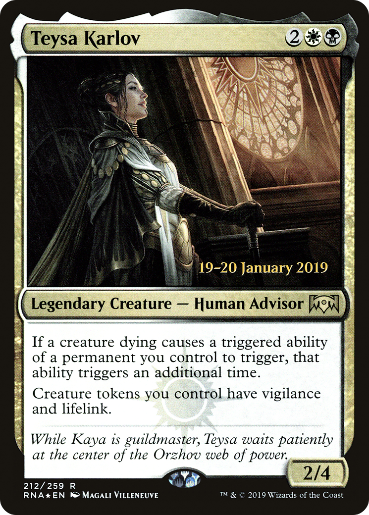 Teysa Karlov (PRNA-212S) - Ravnica Allegiance Promos Foil - Premium MTG Single from Wizards of the Coast - Just $0.80! Shop now at Game Crave Tournament Store