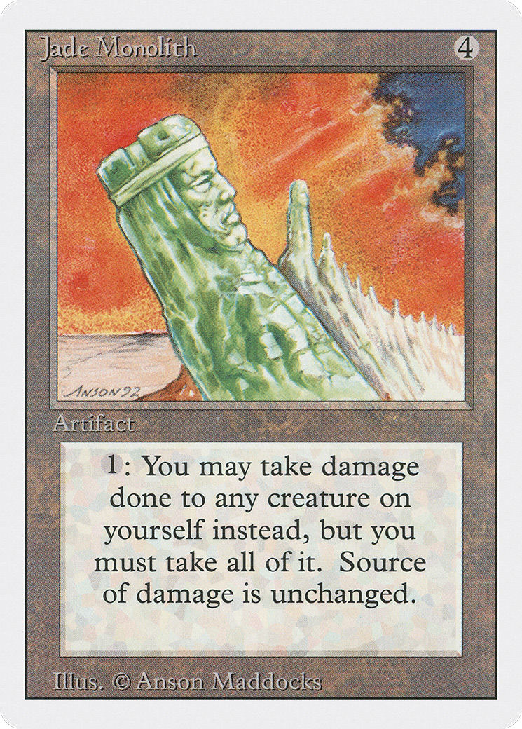 Jade Monolith (3ED-255) - Revised Edition - Premium MTG Single from Wizards of the Coast - Just $0.11! Shop now at Game Crave Tournament Store