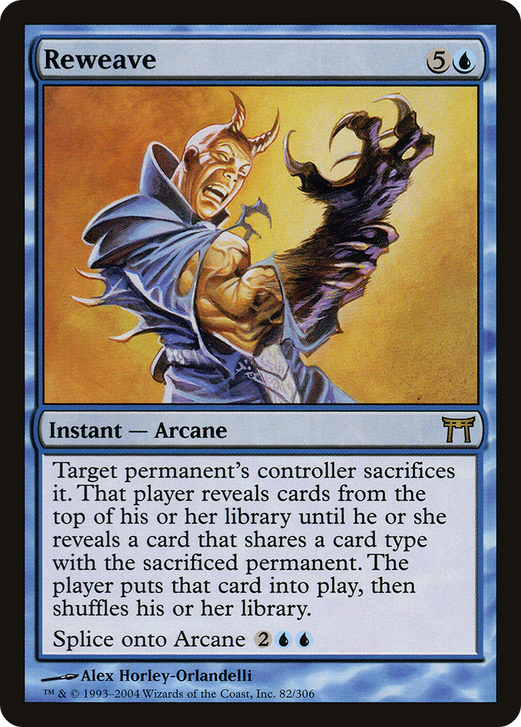 Reweave (CHK-082) - Champions of Kamigawa - Premium MTG Single from Wizards of the Coast - Just $0.14! Shop now at Game Crave Tournament Store