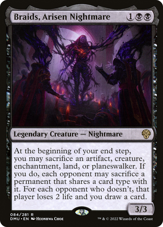 Braids, Arisen Nightmare (DMU-084) - Dominaria United - Premium MTG Single from Wizards of the Coast - Just $1.15! Shop now at Game Crave Tournament Store