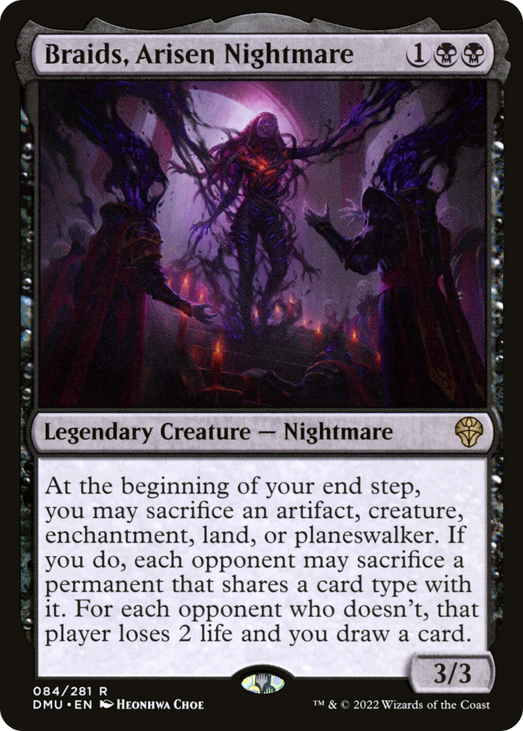 Braids, Arisen Nightmare (DMU-084) - Dominaria United Foil - Premium MTG Single from Wizards of the Coast - Just $1.15! Shop now at Game Crave Tournament Store
