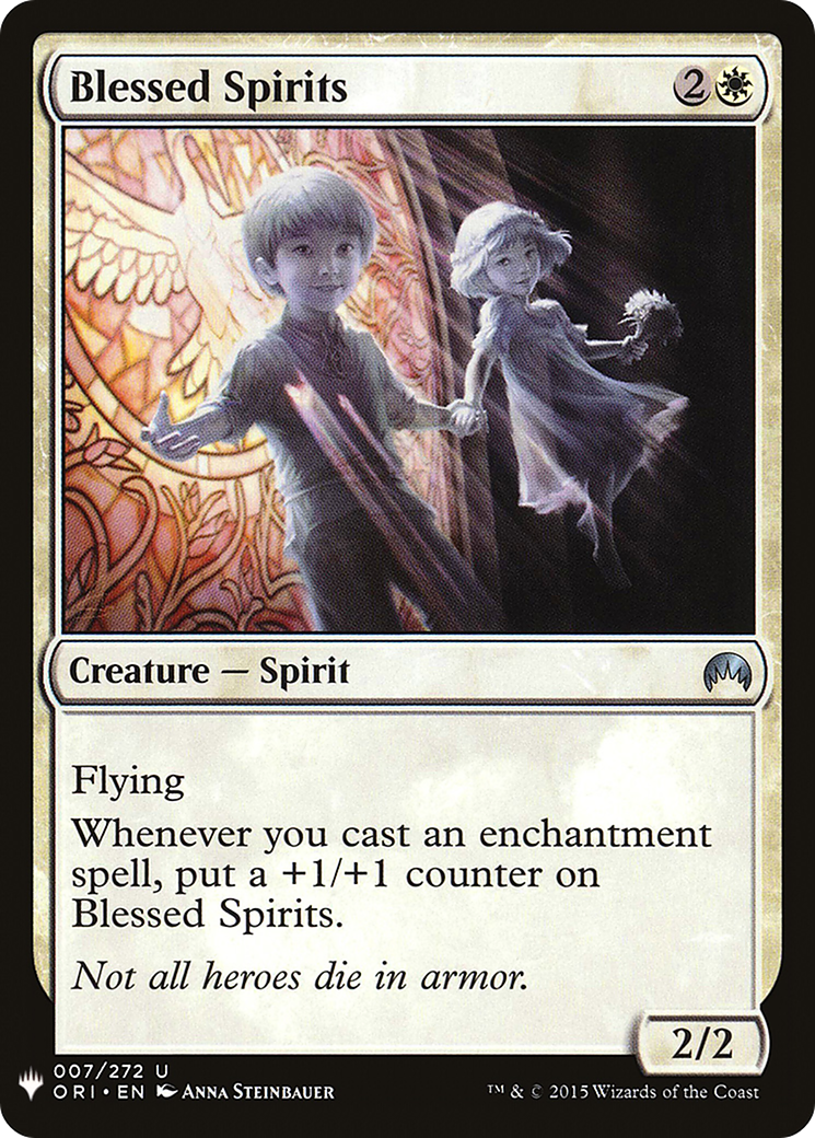 Blessed Spirits (MB1-038) - Mystery Booster - Premium MTG Single from Wizards of the Coast - Just $0.25! Shop now at Game Crave Tournament Store