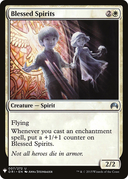 Blessed Spirits (MB1-038) - Mystery Booster - Premium MTG Single from Wizards of the Coast - Just $0.25! Shop now at Game Crave Tournament Store