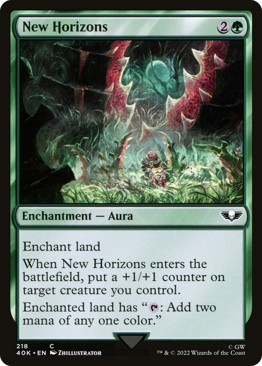 New Horizons (40K-218) - Warhammer 40,000 Commander - Premium MTG Single from Wizards of the Coast - Just $0.08! Shop now at Game Crave Tournament Store