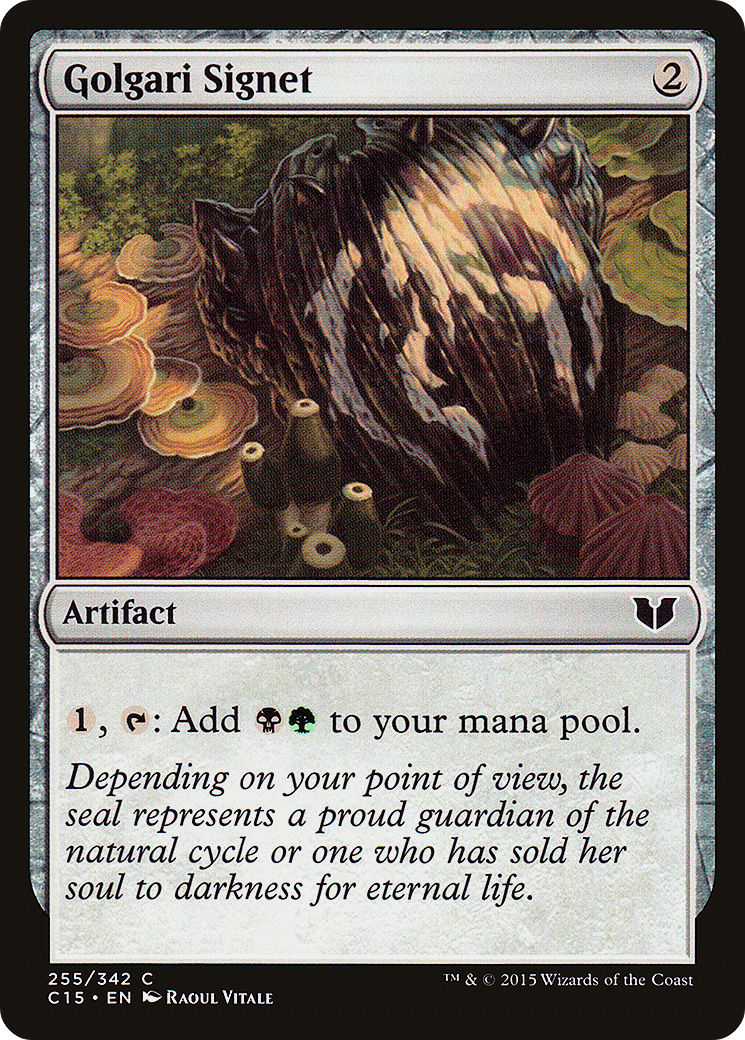 Golgari Signet (C15-255) - Commander 2015 - Premium MTG Single from Wizards of the Coast - Just $0.13! Shop now at Game Crave Tournament Store