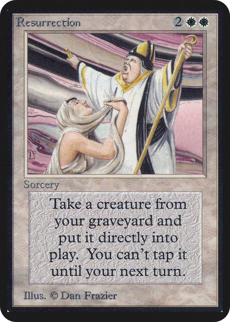 Resurrection (LEA-034) - Limited Edition Alpha - Premium MTG Single from Wizards of the Coast - Just $49.23! Shop now at Game Crave Tournament Store