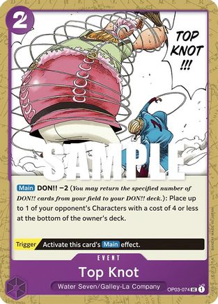 Top Knot (OP03-074) - Pillars of Strength - Premium One Piece Single from Bandai - Just $1.23! Shop now at Game Crave Tournament Store