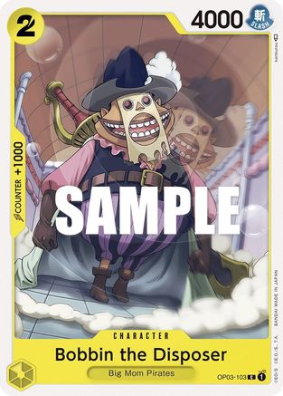 Bobbin the Disposer (OP03-103) - Pillars of Strength - Premium One Piece Single from Bandai - Just $0.08! Shop now at Game Crave Tournament Store