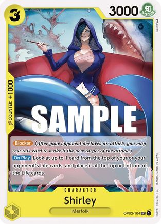 Shirley (OP03-104) - Pillars of Strength - Premium One Piece Single from Bandai - Just $0.08! Shop now at Game Crave Tournament Store