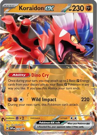 Koraidon ex - SVP029 29 - SV Scarlet & Violet Promo Cards Holofoil - Premium Pokemon Single from Nintendo - Just $0.50! Shop now at Game Crave Tournament Store