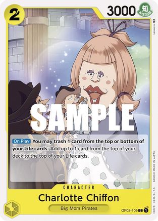 Charlotte Chiffon (OP03-109) - Pillars of Strength - Premium One Piece Single from Bandai - Just $0.08! Shop now at Game Crave Tournament Store