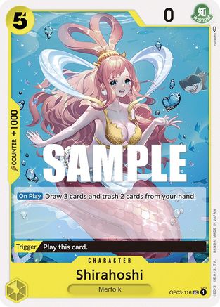 Shirahoshi (OP03-116) - Pillars of Strength - Premium One Piece Single from Bandai - Just $0.08! Shop now at Game Crave Tournament Store