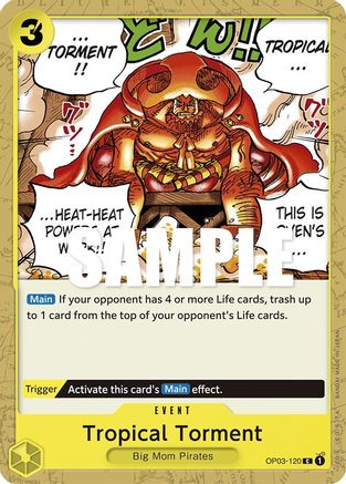 Tropical Torment (OP03-120) - Pillars of Strength - Premium One Piece Single from Bandai - Just $0.08! Shop now at Game Crave Tournament Store