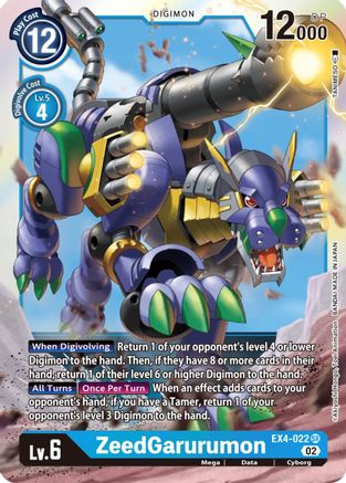 ZeedGarurumon (EX4-022) - Alternative Being Booster Foil - Premium Digimon Single from Bandai - Just $0.25! Shop now at Game Crave Tournament Store