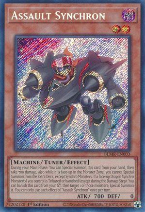 Assault Synchron (BLMR-EN003) - Battles of Legend: Monstrous Revenge 1st Edition - Premium Yugioh Single from Konami - Just $3.02! Shop now at Game Crave Tournament Store