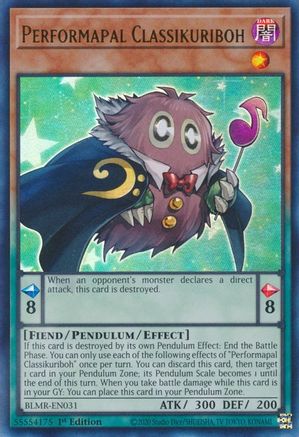 Performapal Classikuriboh (BLMR-EN031) - Battles of Legend: Monstrous Revenge 1st Edition - Premium Yugioh Single from Konami - Just $0.25! Shop now at Game Crave Tournament Store