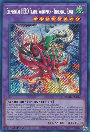 Elemental HERO Flame Wingman - Infernal Rage (BLMR-EN012) - Battles of Legend: Monstrous Revenge 1st Edition - Premium Yugioh Single from Konami - Just $2.57! Shop now at Game Crave Tournament Store