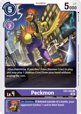 Peckmon (EX4-055) - Alternative Being Booster - Premium Digimon Single from Bandai - Just $0.25! Shop now at Game Crave Tournament Store