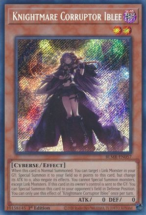 Knightmare Corruptor Iblee (BLMR-EN057) - Battles of Legend: Monstrous Revenge 1st Edition - Premium Yugioh Single from Konami - Just $0.40! Shop now at Game Crave Tournament Store