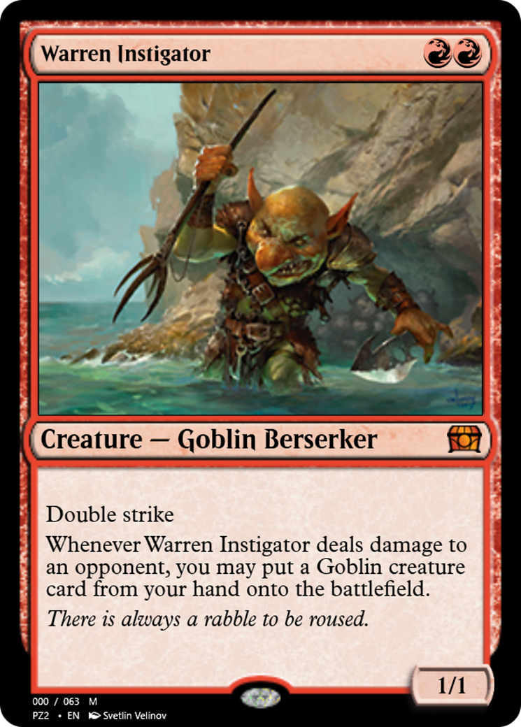 Warren Instigator (PZ2-65853) - Treasure Chest Foil - Premium MTG Single from Wizards of the Coast - Just $0! Shop now at Game Crave Tournament Store