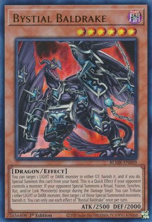 Bystial Baldrake (BLMR-EN069) - Battles of Legend: Monstrous Revenge 1st Edition - Premium Yugioh Single from Konami - Just $2.49! Shop now at Game Crave Tournament Store