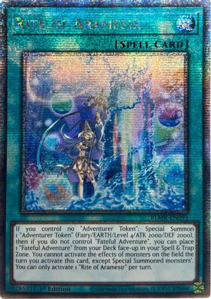 Rite of Aramesir (Quarter Century Secret Rare) (BLMR-EN093) - Battles of Legend: Monstrous Revenge 1st Edition - Premium Yugioh Single from Konami - Just $28.89! Shop now at Game Crave Tournament Store