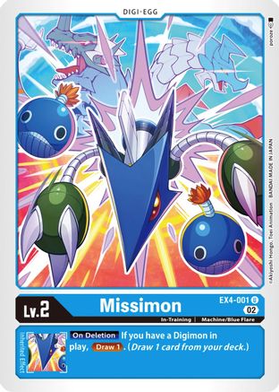 Missimon (EX4-001) - Alternative Being Booster - Premium Digimon Single from Bandai - Just $0.25! Shop now at Game Crave Tournament Store