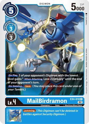 MailBirdramon (EX4-018) - Alternative Being Booster - Premium Digimon Single from Bandai - Just $0.25! Shop now at Game Crave Tournament Store